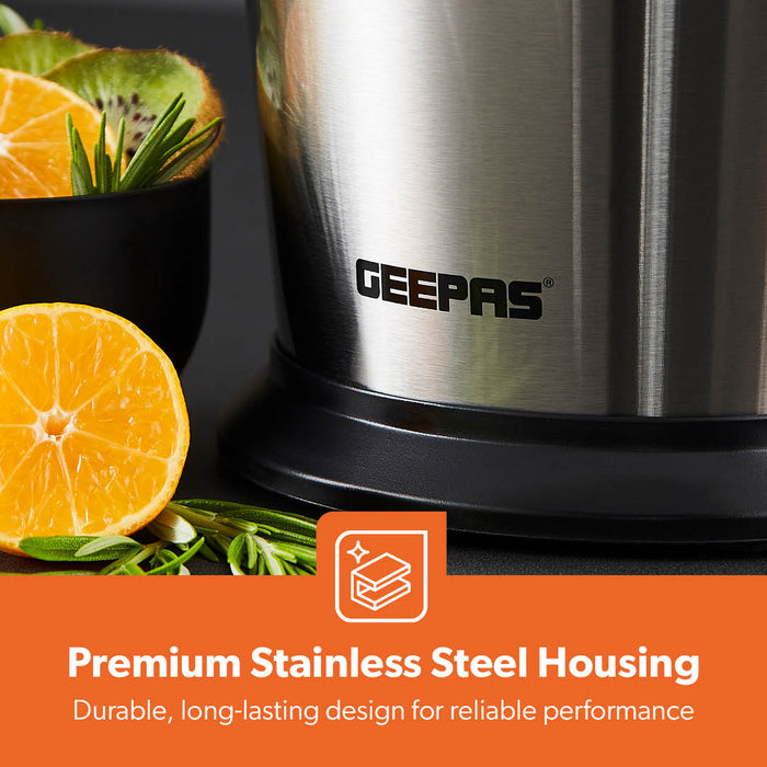 100W Silver Electric Juice Maker & Citrus Squeezer