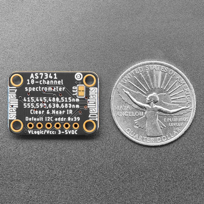 Adafruit AS7341 10-Channel Light / Colour Sensor Breakout (STEMMA QT / Qwiic) by Adafruit - The Pi Hut
