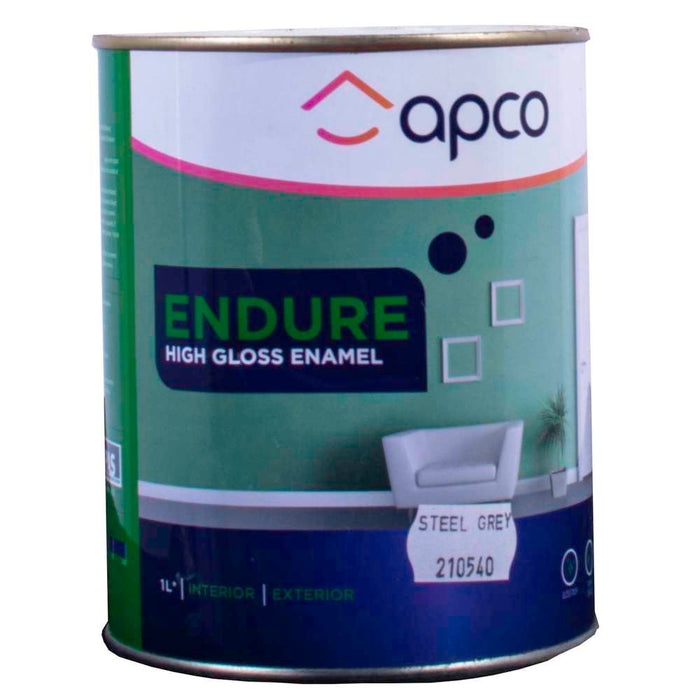 Apco Endure Gloss Enamel Grey 1L