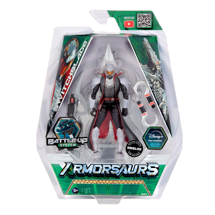 Armorsaurs action figure in packaging with Roblox branding