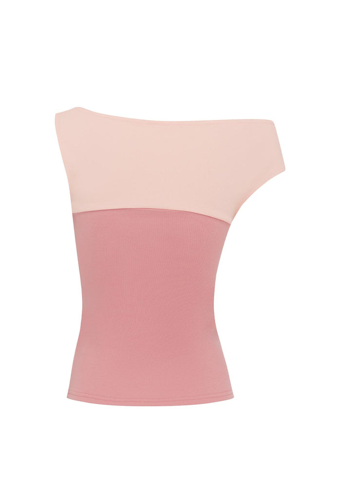 Asym Bardot Top Rosa (Original Fit)