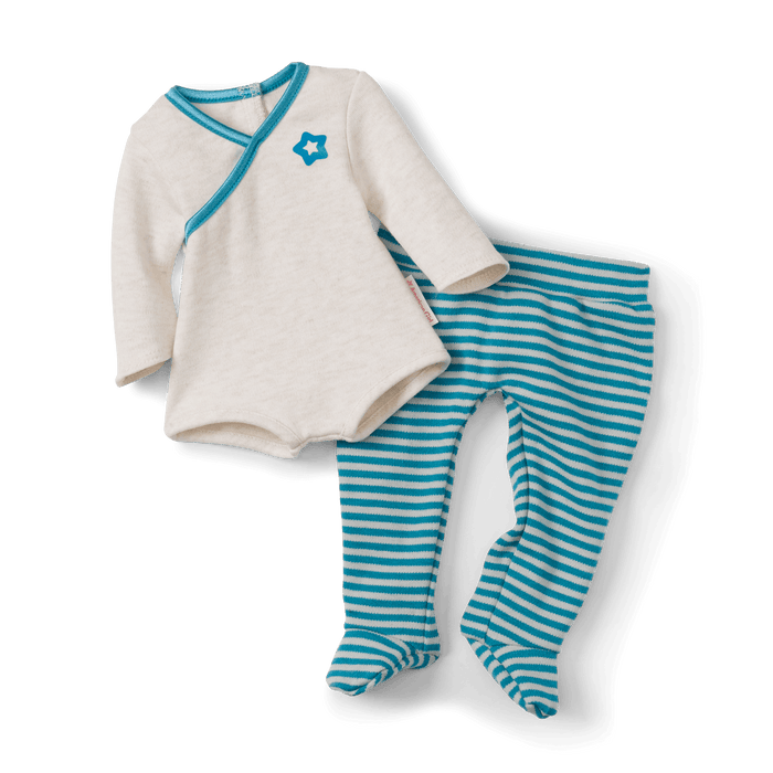 Bitty Baby® Doll #3 with blonde hair in Soft Blue