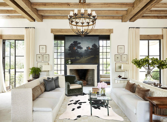 Black and White Cowhide Rug #B10748