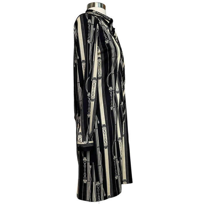 Black & Cream Vintage Dress - 6