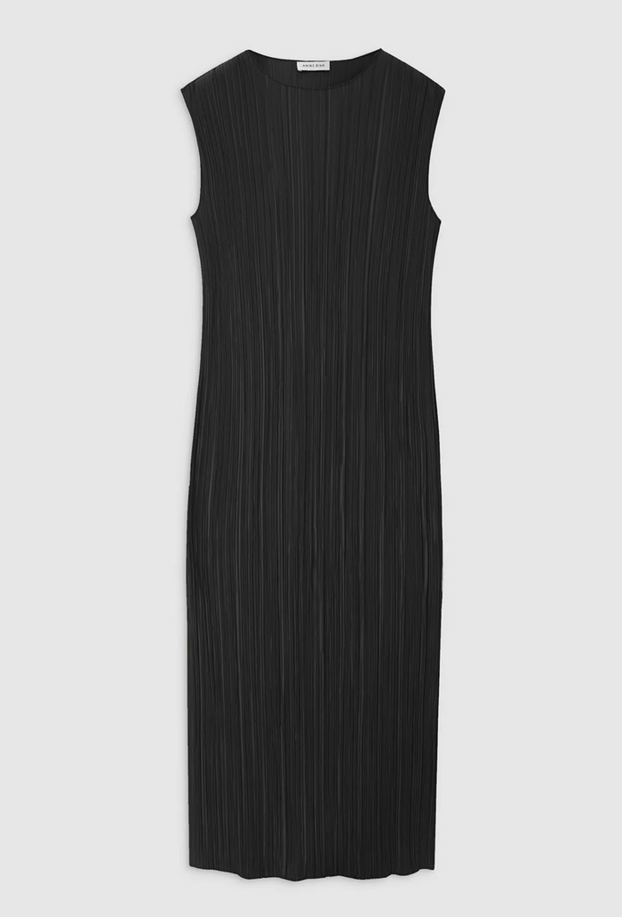 Black Crinkled Dress - S