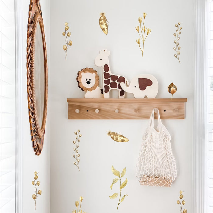 Bohemian Wall Decal Dry Seed Pods