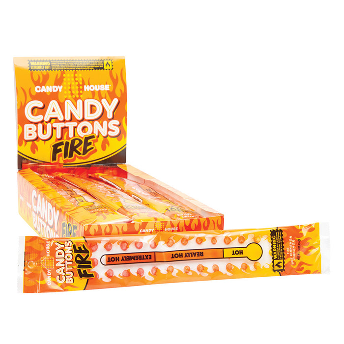 Candy House Fire Candy Buttons Hot to Extremely Hot - 24 Count