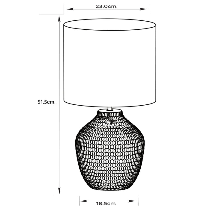 Cassie Table Lamp Green by Urban Style