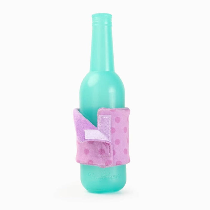 Hugsmart Products Inc dog toys Easter Some Bunny Needs Wine Rubber Bottle Dog Toy