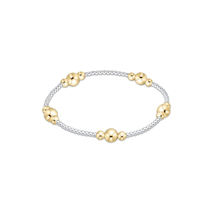 Enewton - Purpose Gold 6mm Bead Bracelet - Mixed Metal - Findlay Rowe Designs