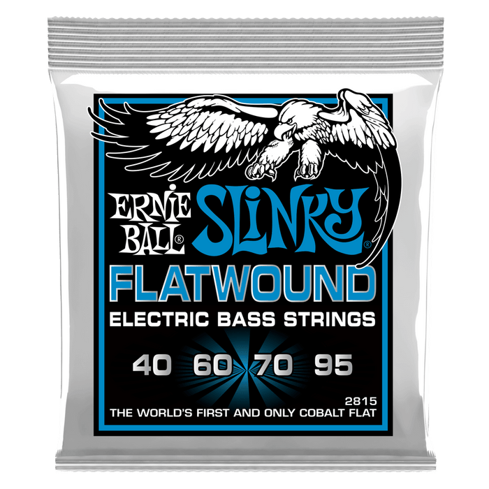 Ernie Ball 2815 Extra Slinky Flatwound Electric Bass Strings 40-95