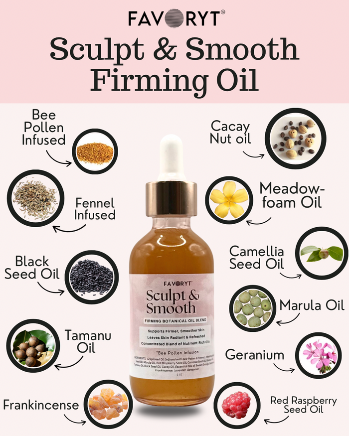 FAVORYT Sculpt & Smooth – Natural Skin Oil with Bee Pollen & Botanicals
