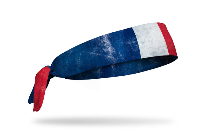 France Grunge Flag Tie Headband - View 2