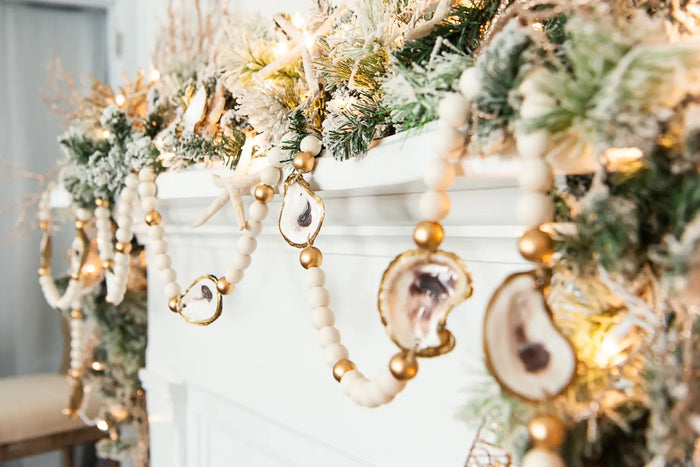 Gilded Oyster Holiday Garland