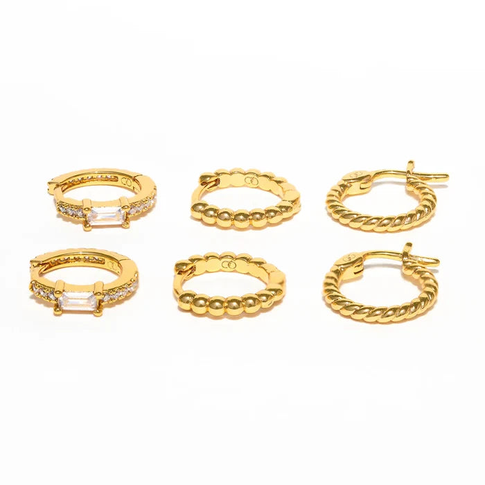 Girls Crew California Dreamin' Hoop Set, Gold