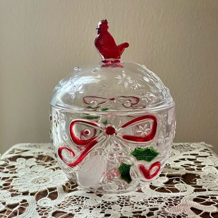Handmade Cardinal Christmas Storage Jar Resin Molds