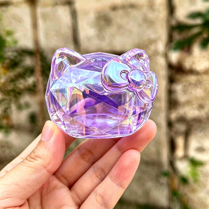 2.56 inches-Diamond-cut effect