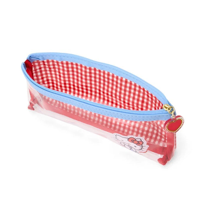 Hello Kitty Gingham Pencil Pouch Stationery Japan Original