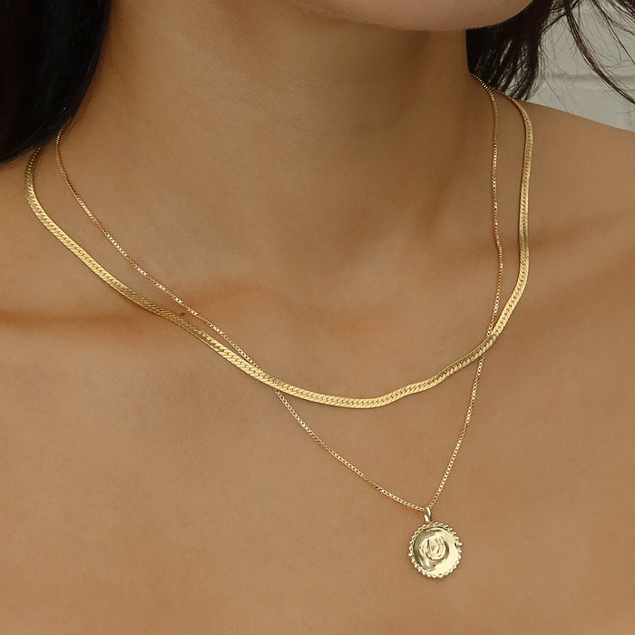 Horseshoe Coin Necklace