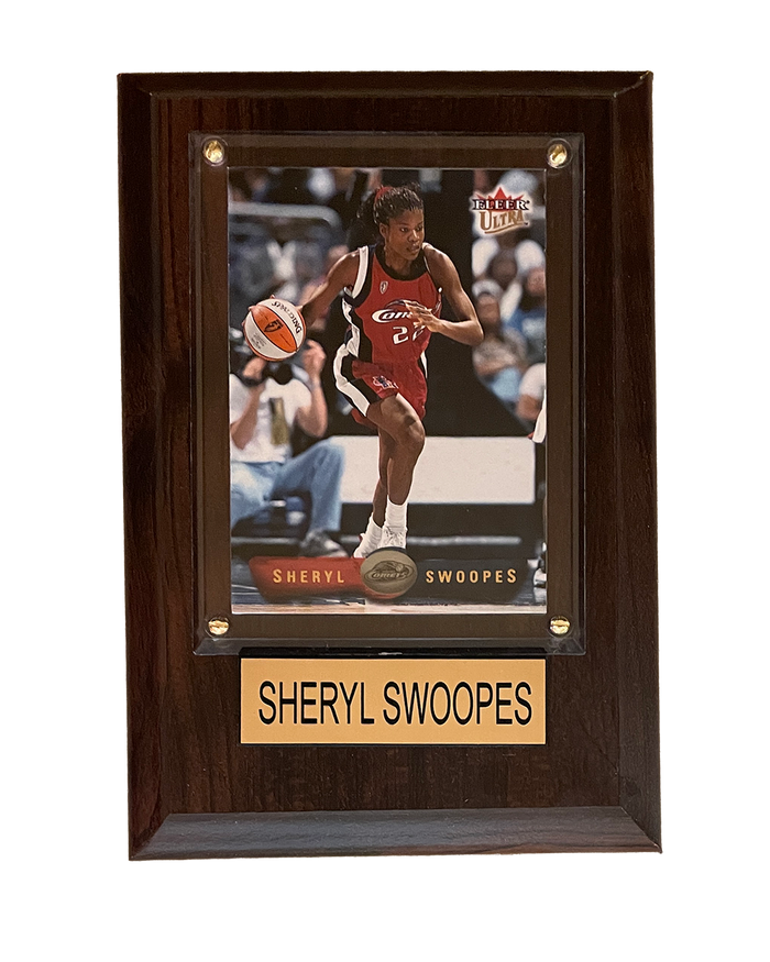 Houston Comets C&I Collectibles HWC Sheryl Swoopes 4x6 Plaque