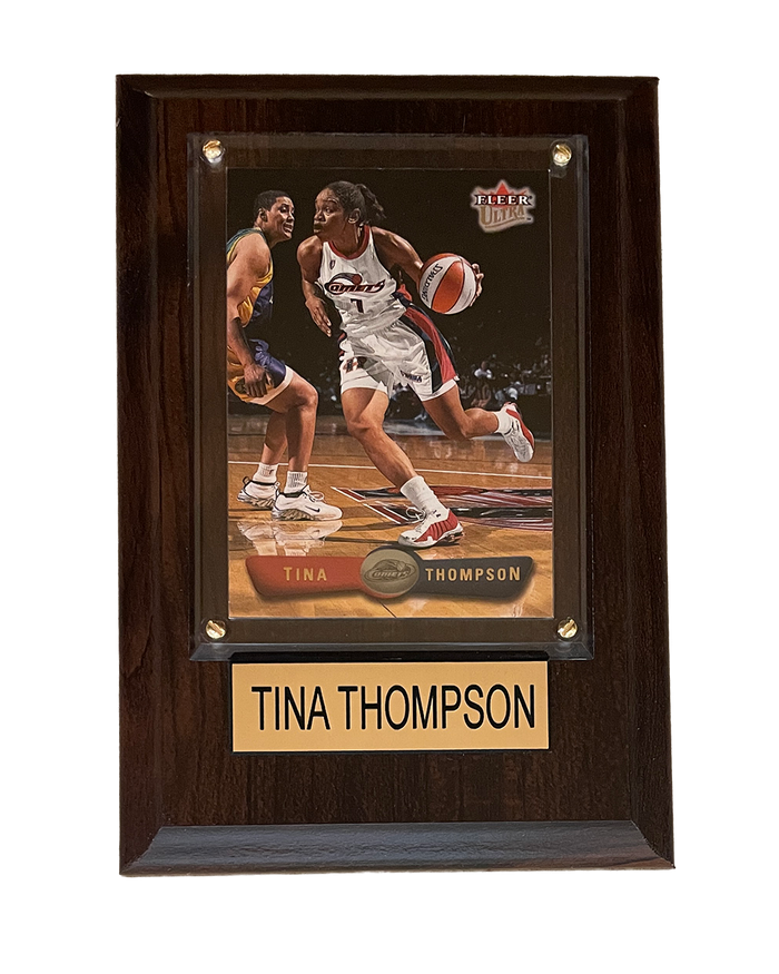 Houston Comets C&I Collectibles HWC Tina Thompson 4x6 Plaque