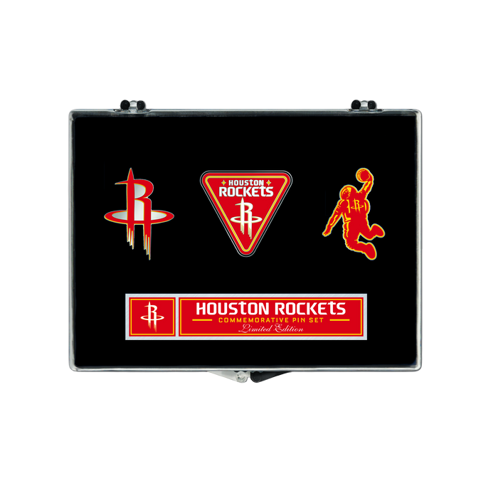 Houston Rockets Wincraft Logo Enamel Pin Collector Set