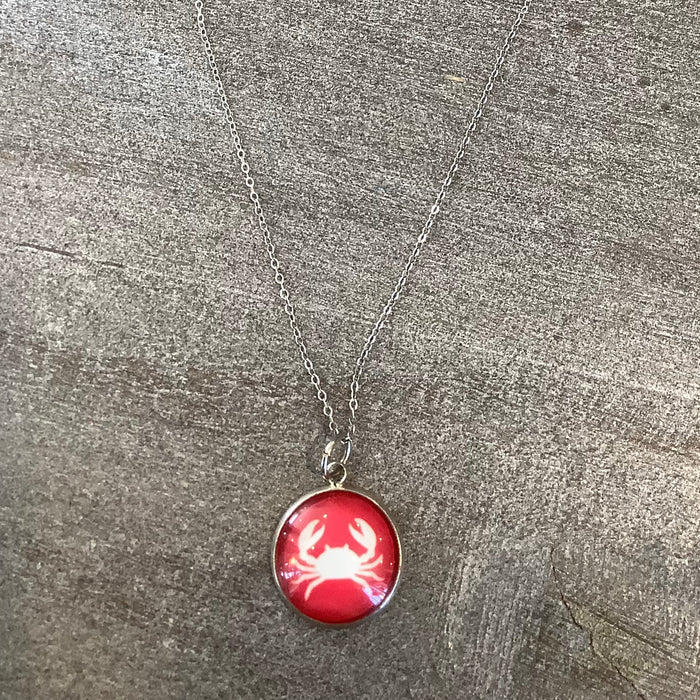 Peachy Pendants Nautical Necklace