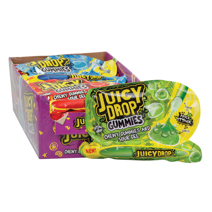 Juicy Drop Gummy Candy with Sour Gel - 16 Count