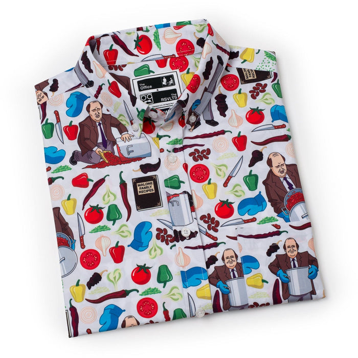 RSVLTS The Office Short Sleeve Shirt Kevin's Famous Chili – KUNUFLEX Short Sleeve Shirt