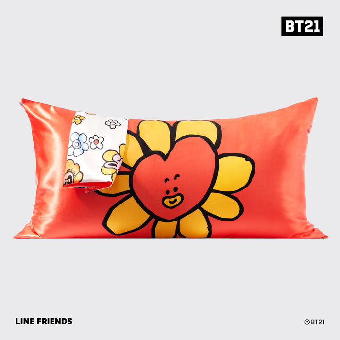 Kitsch x BT21 TATA King Satin Pillowcase — front