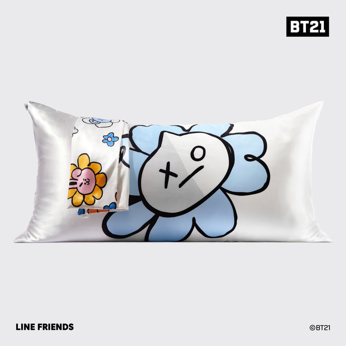 Kitsch x BT21 VAN King Satin Pillowcase — front