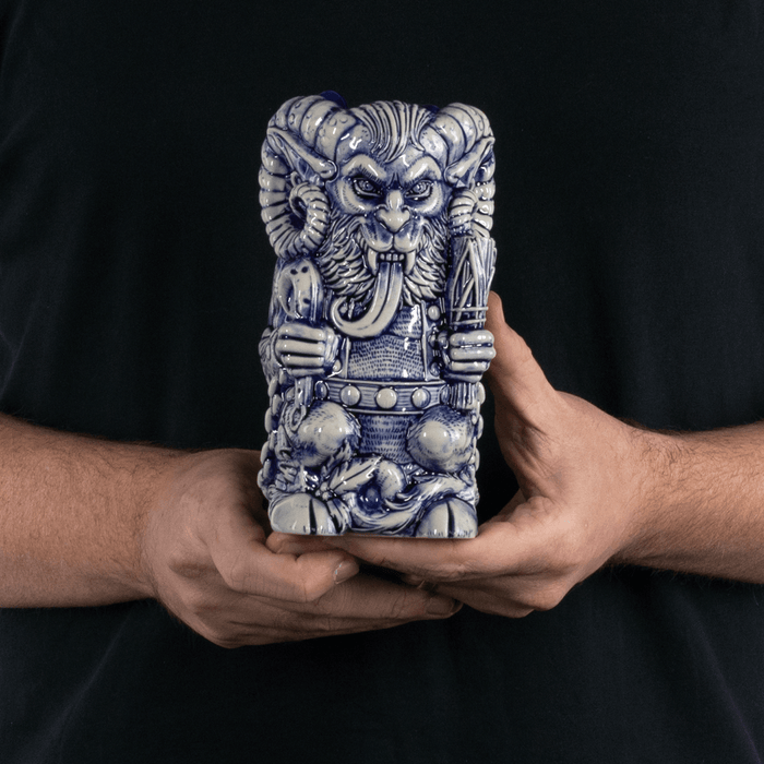 Krampus Designer Series Tiki Mug (Blue Wiped)