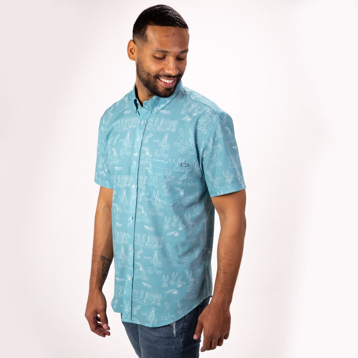 RSVLTS RSVLTS Looney Tunes "Bunny Blueprints" – KUNUFLEX Short Sleeve Shirt