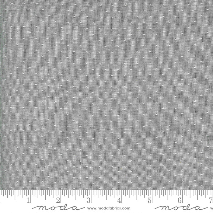 Low Volume Moda Wovens by Jen Kingwell for Moda Low Volume Dot Silver - Sold by the Yard