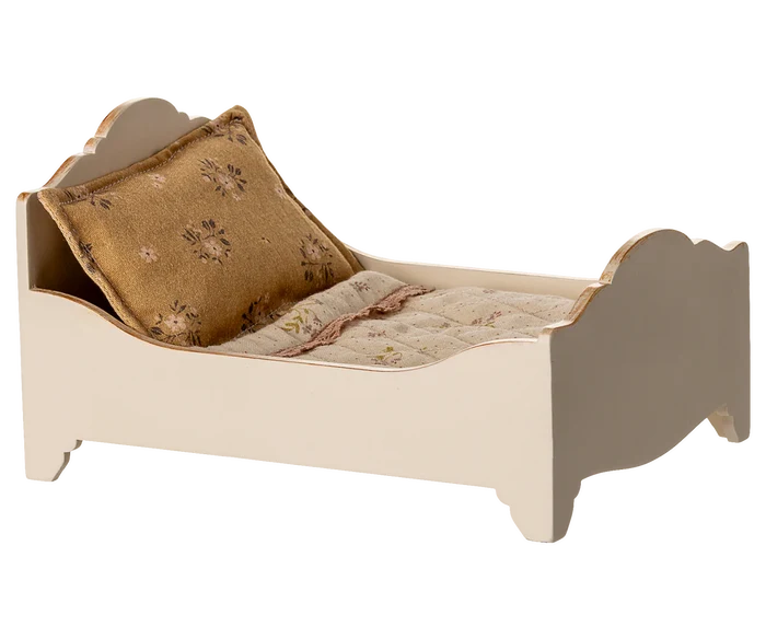 Maileg Bed, Mouse, Off White
