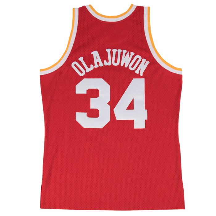 Men's Houston Rockets Mitchell & Ness HWC Hakeem Olajuwon Swingman Jersey
