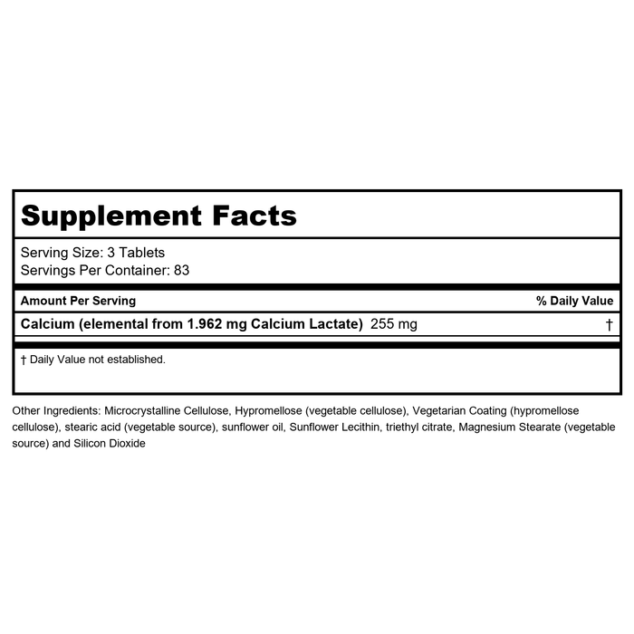 Now Foods Calcium & Magnesium Powder 8oz - 1243 - 2 Pack - Supplement Facts panel