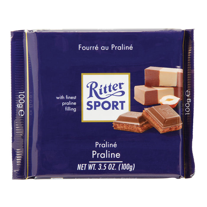 Ritter Sport Milk Chocolate Praline Filled Candy Bars - 13 Count