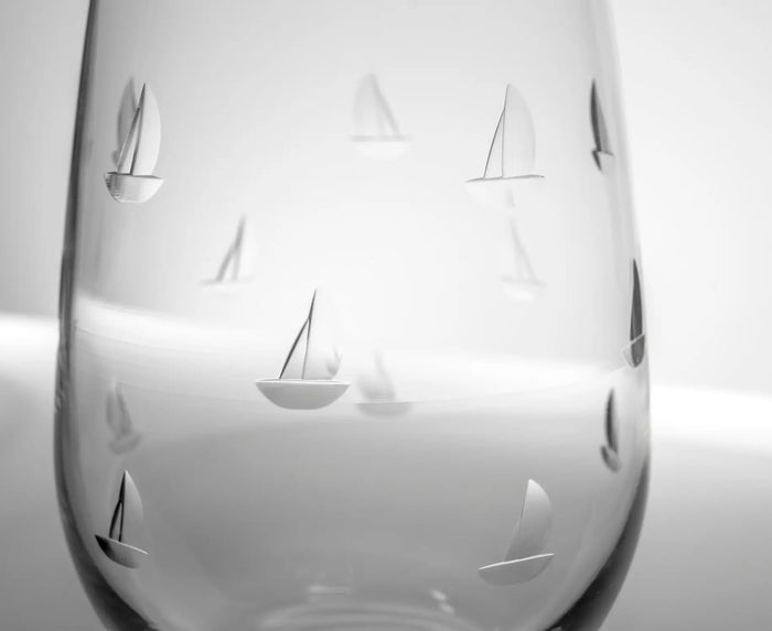 Sailing White Wine Glass 12 oz