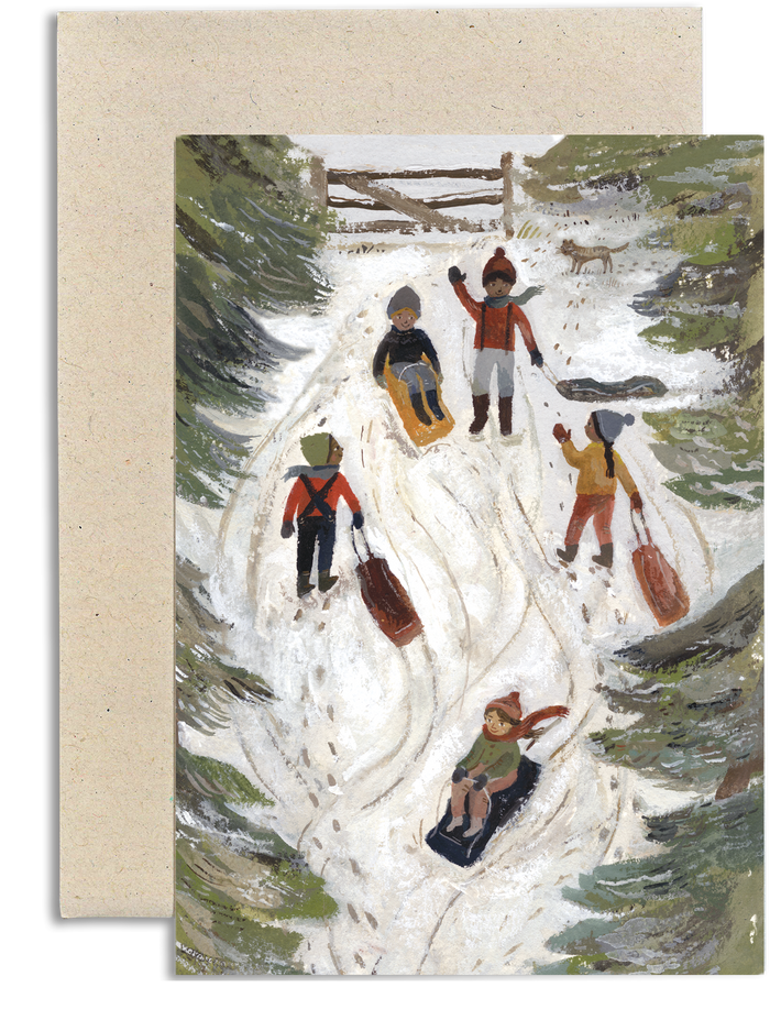 Sledging on the Lane card