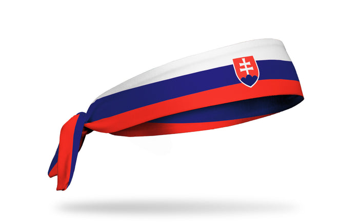 Slovakia Flag Tie Headband - View 2