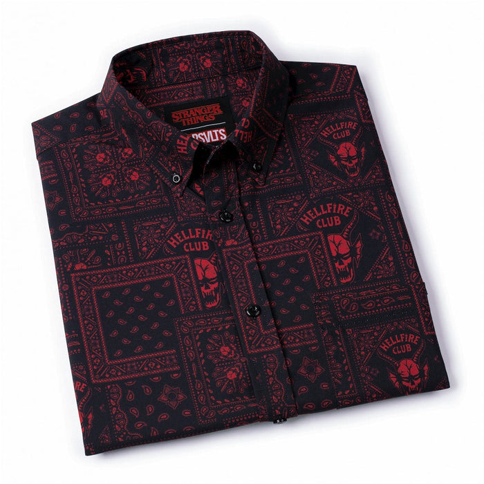 RSVLTS Stranger Things Short Sleeve Shirt Stranger Things "Welcome to Hellfire" – KUNUFLEX Short Sleeve Shirt Stranger Things "Welcome to Hellfire" – KUNUFLEX Short Sleeve Shirt