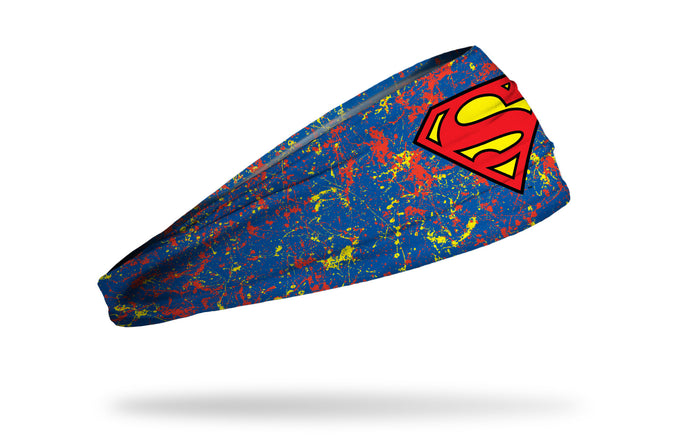 Superman: Splatter Blue Big Bang Lite Headband - View 2