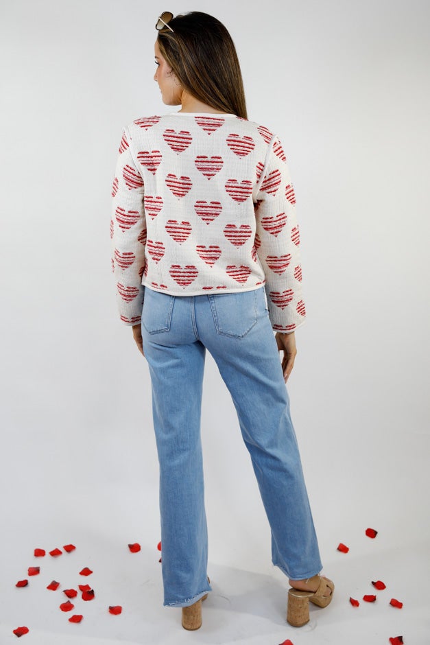 Sweetheart Stitch Quilted Jacket