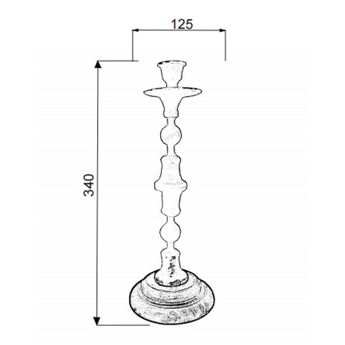 Symmetry Antique Candle Holder by Urban Style -Home Living Store - -
