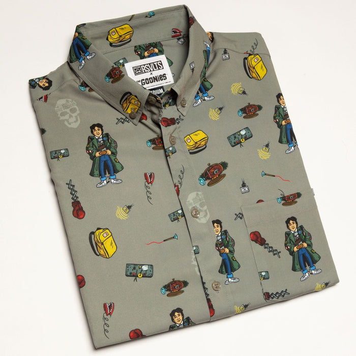 RSVLTS The Goonies The Goonies "Data’s Great Inventions" – KUNUFLEX Short Sleeve Shirt