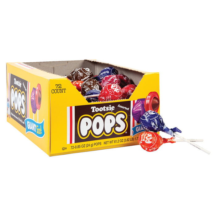 Tootsie Giant Tootsie Pop Lollipops - 72 Count