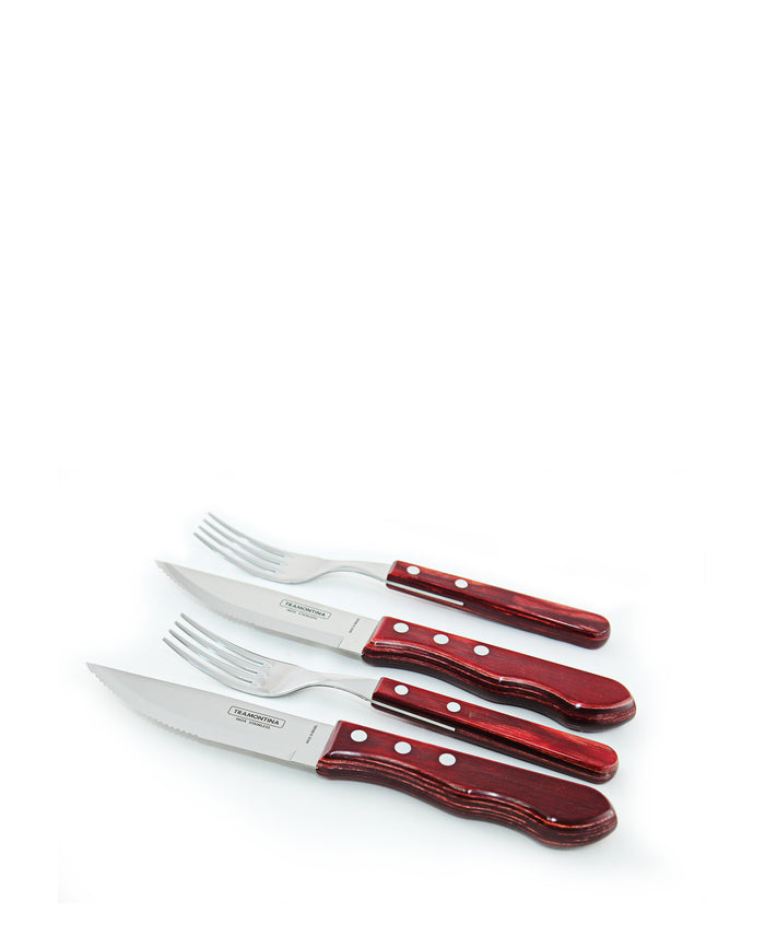 Tramontina Flatware Set 4 Piece - Red