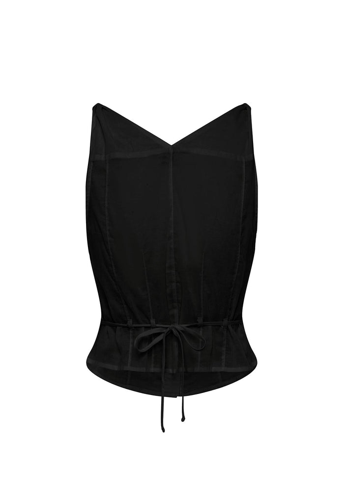 Twist Shoulder Bustier Nera