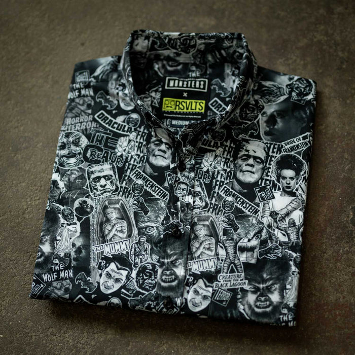 RSVLTS Universal Monsters Short Sleeve Shirt Universal Monsters "Monster Mashup" – KUNUFLEX Short Sleeve Shirt